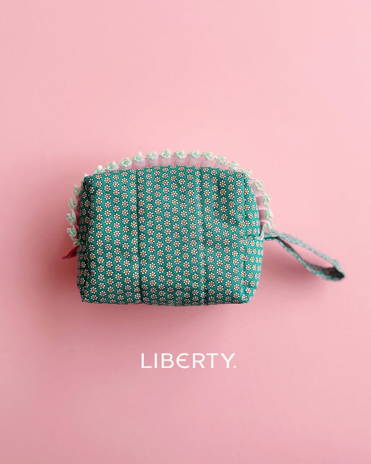 Liberty Collection | Floral Makeup Bag | Handmade Cottagecore Makeup Organizer