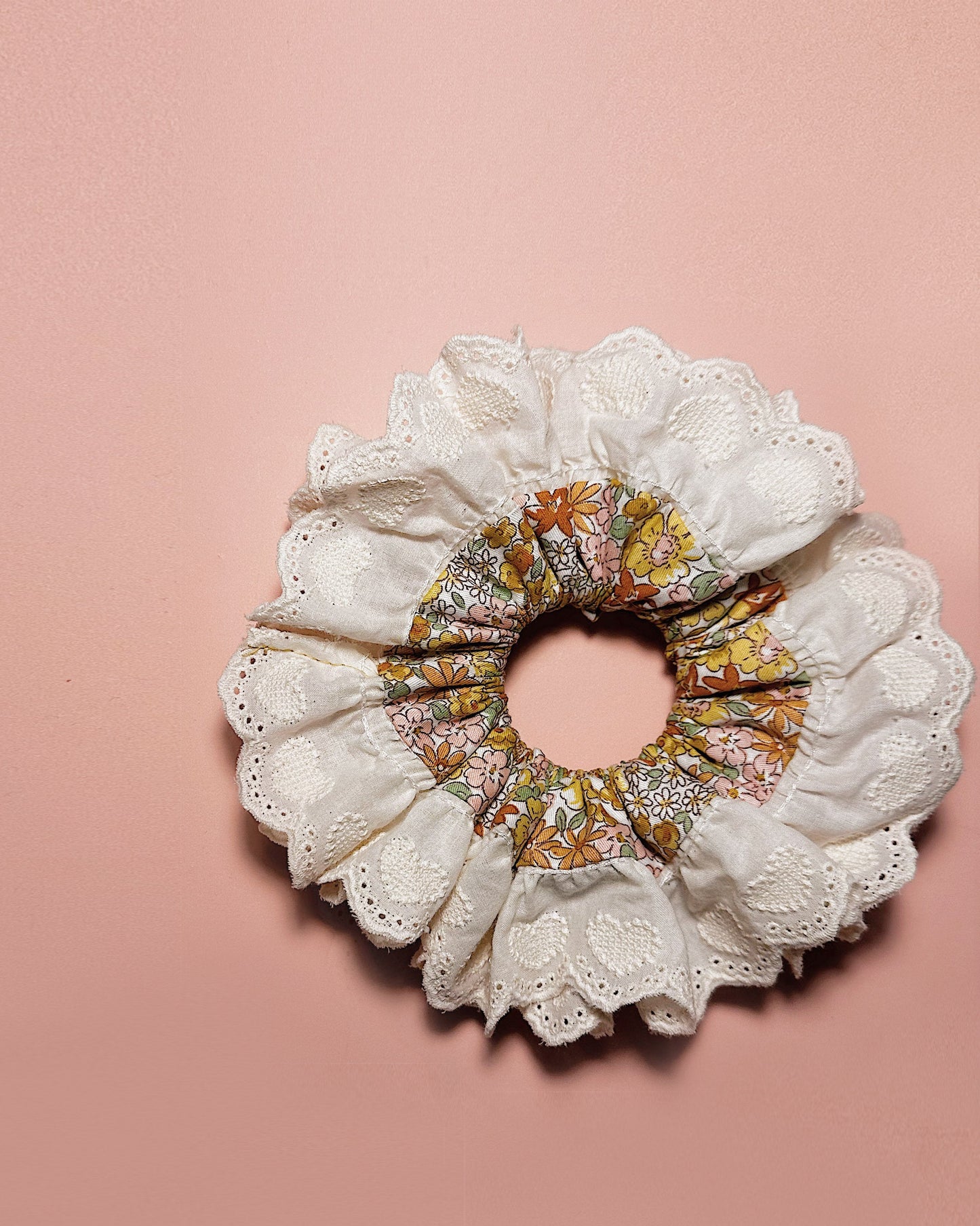 Natural Floral color Scrunchies For Summer