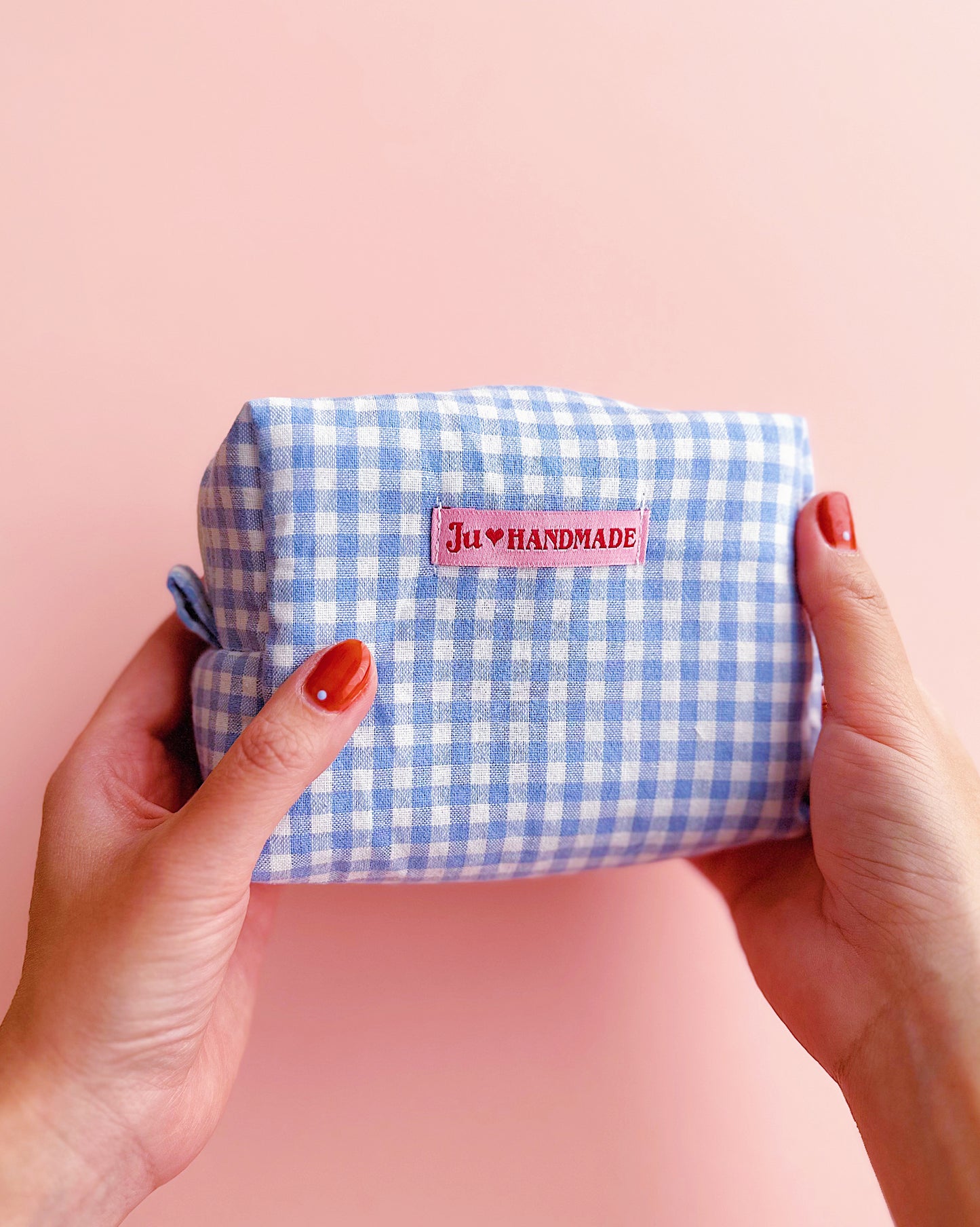 Pastel Blue Camera Pouch｜Handmade Small Pouch | Cute bag for camera