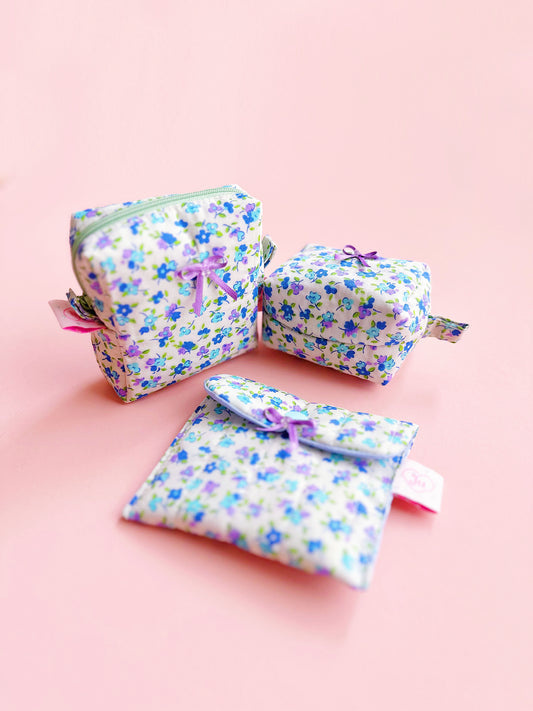 Floral Pouch Set | Handmade Cute Cottagecore Organizer Pouches