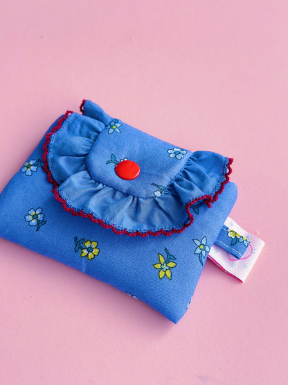 Liberty Collection | Floral Card Holder Pouch | Handmade Padded Snap pouch