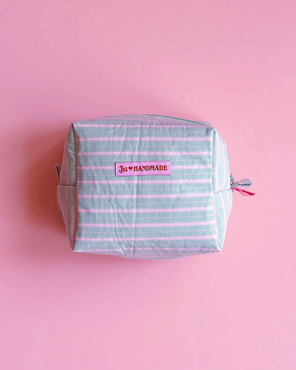 Pastel Striped Camera Pouch｜Handmade Make Up Pouch | Cute bag for Camera
