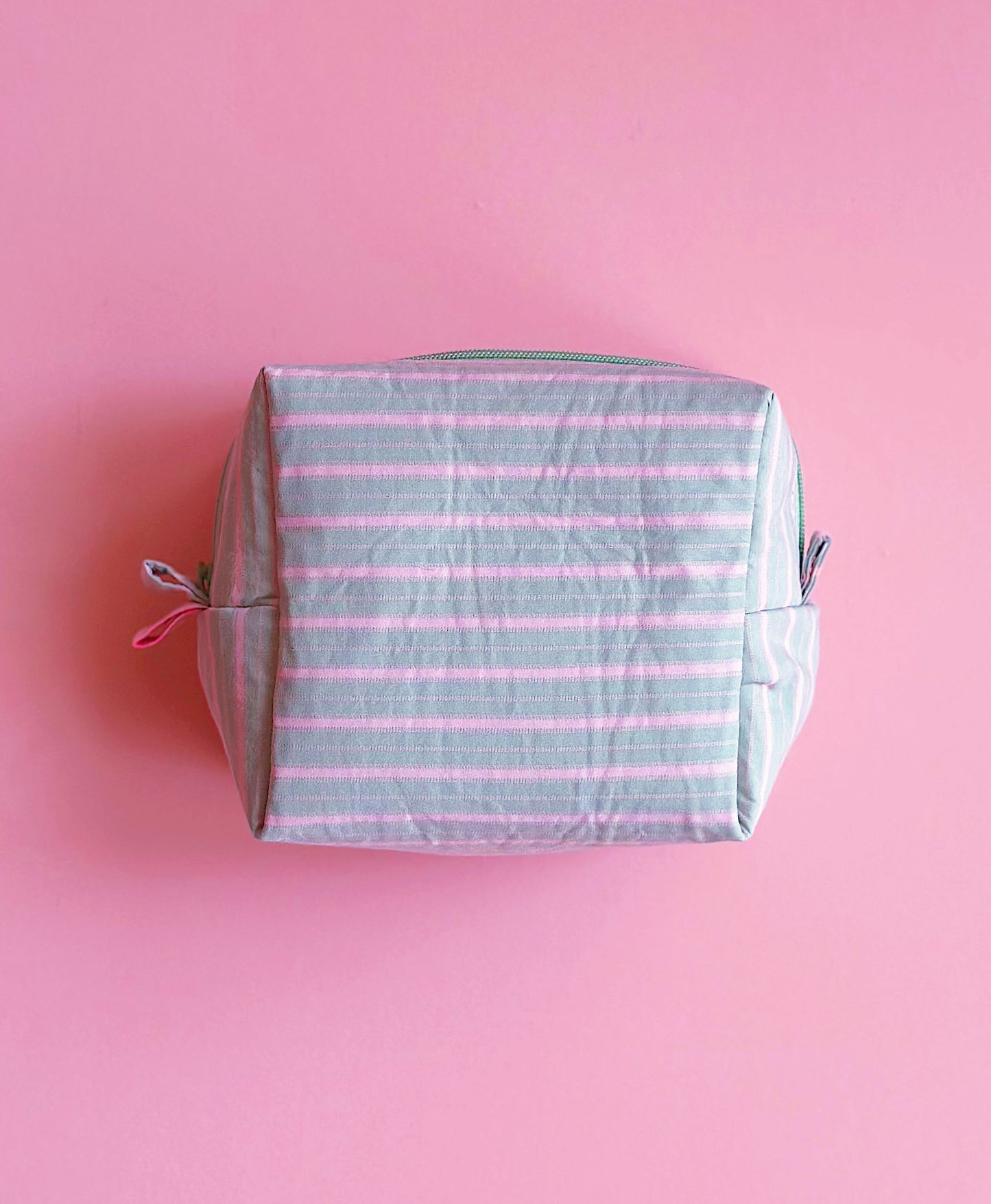 Pastel Striped Camera Pouch｜Handmade Make Up Pouch | Cute bag for Camera