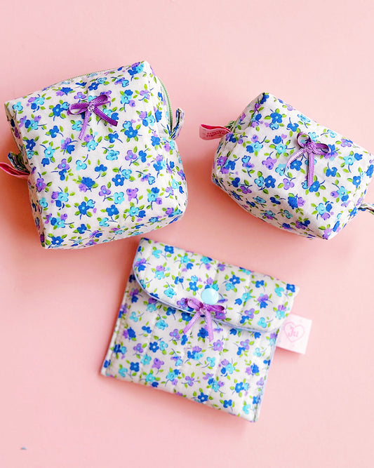 Floral Pouch Set | Handmade Cute Cottagecore Organizer Pouches