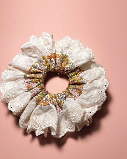 Natural Floral color Scrunchies For Summer