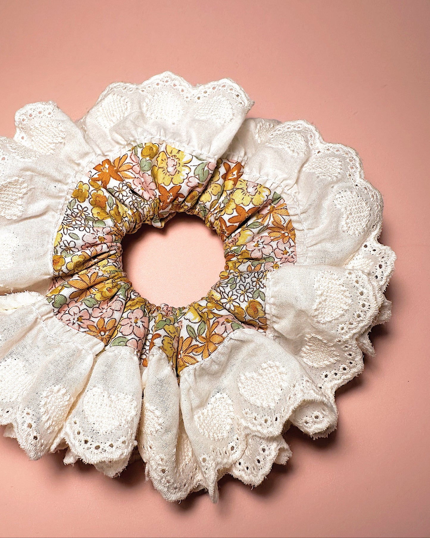 Natural Floral color Scrunchies For Summer