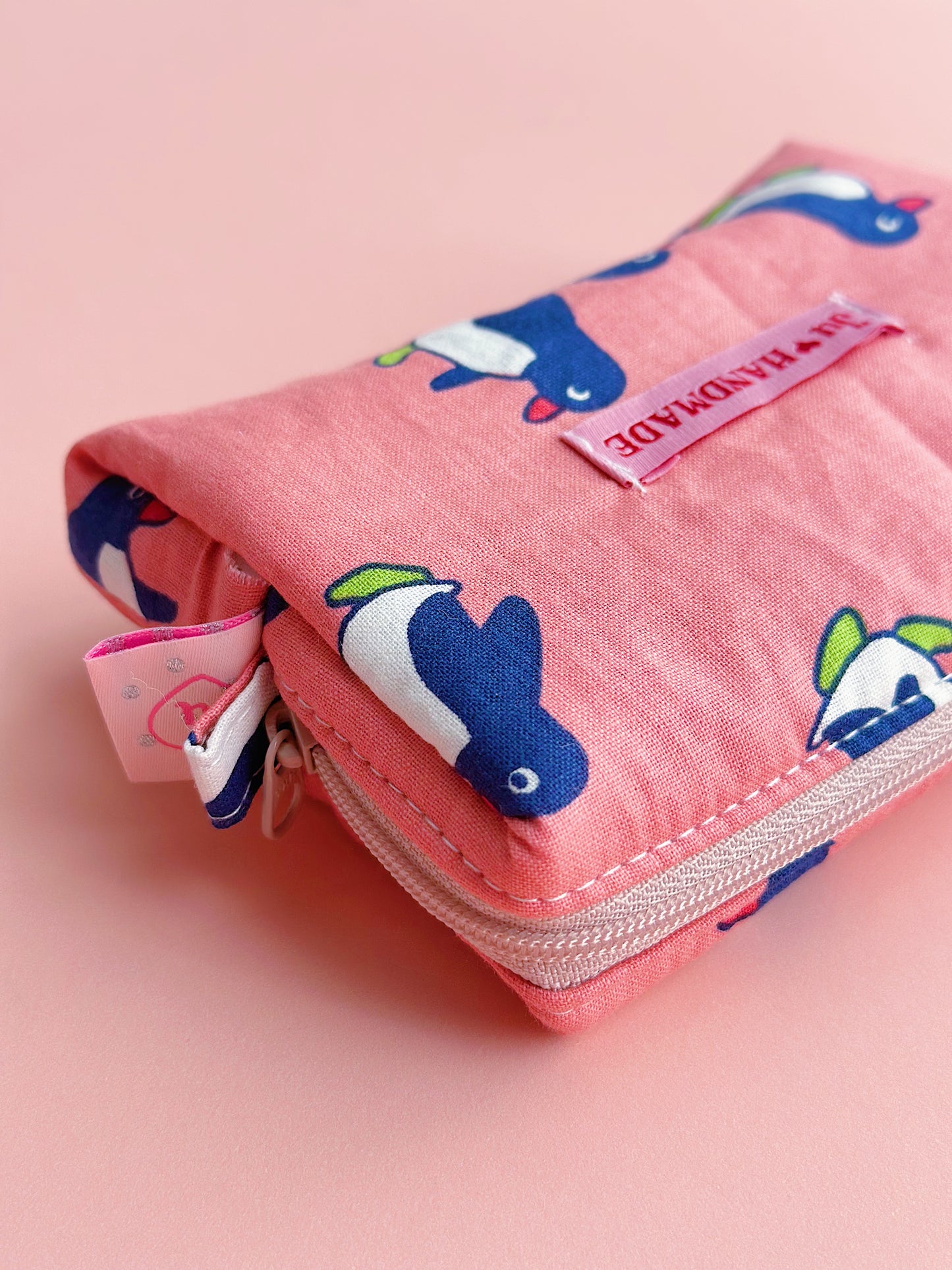 Cute Penguin Camera Pouch｜Handmade Small Pouch | Cute bag for camera