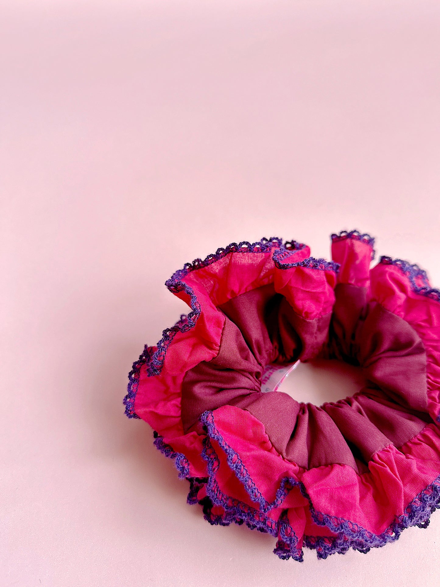 Valentine's Special : Oversized Red Ruffled Scrunchie