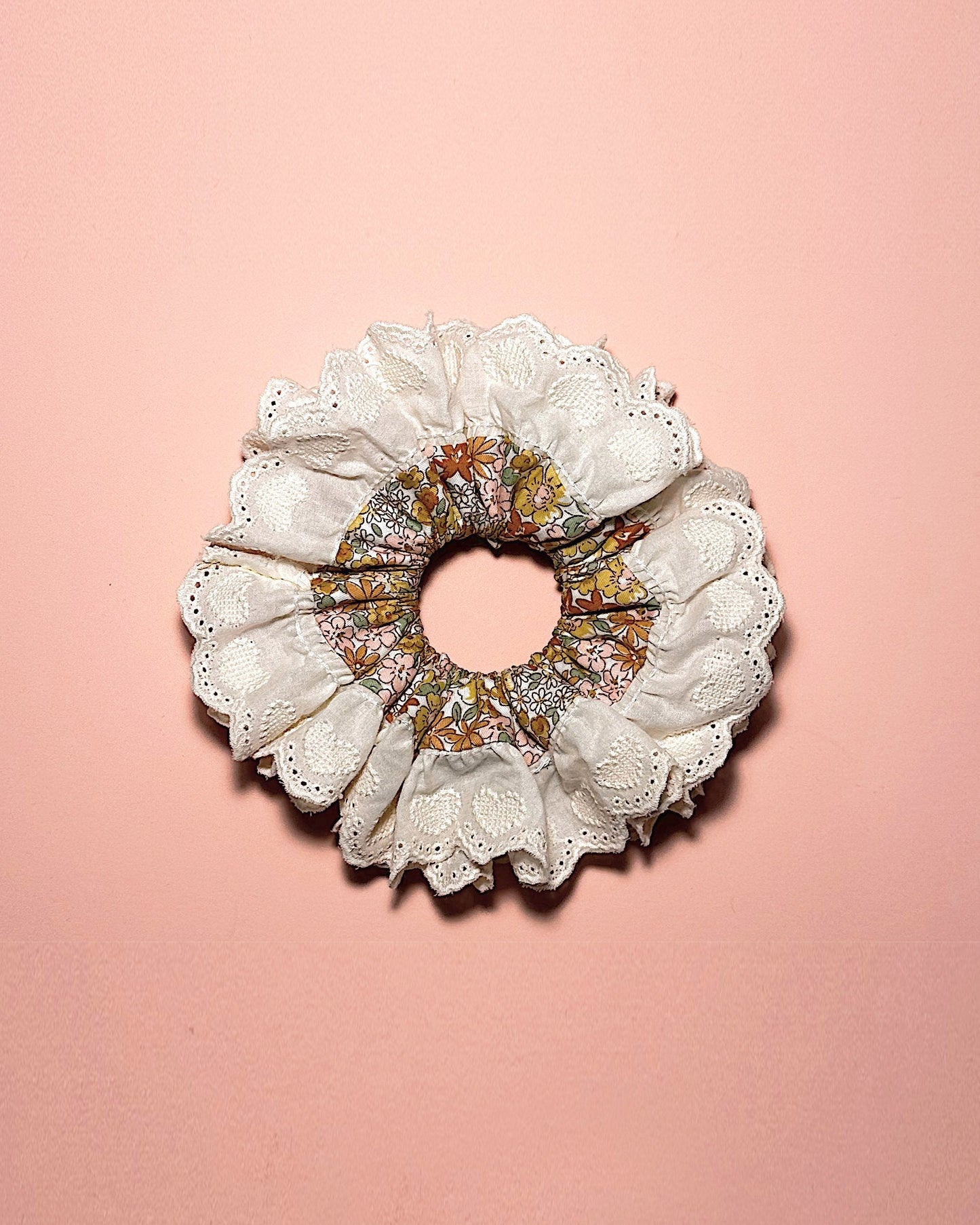 Natural Floral color Scrunchies For Summer