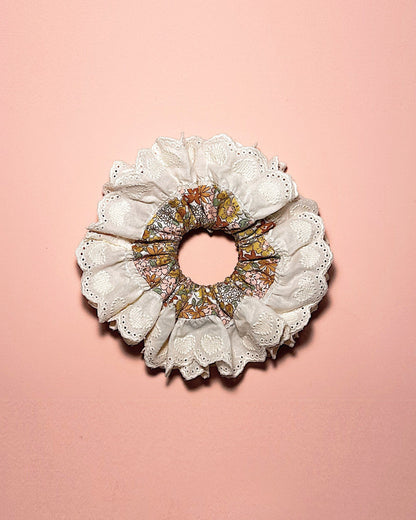 Natural Floral color Scrunchies For Summer