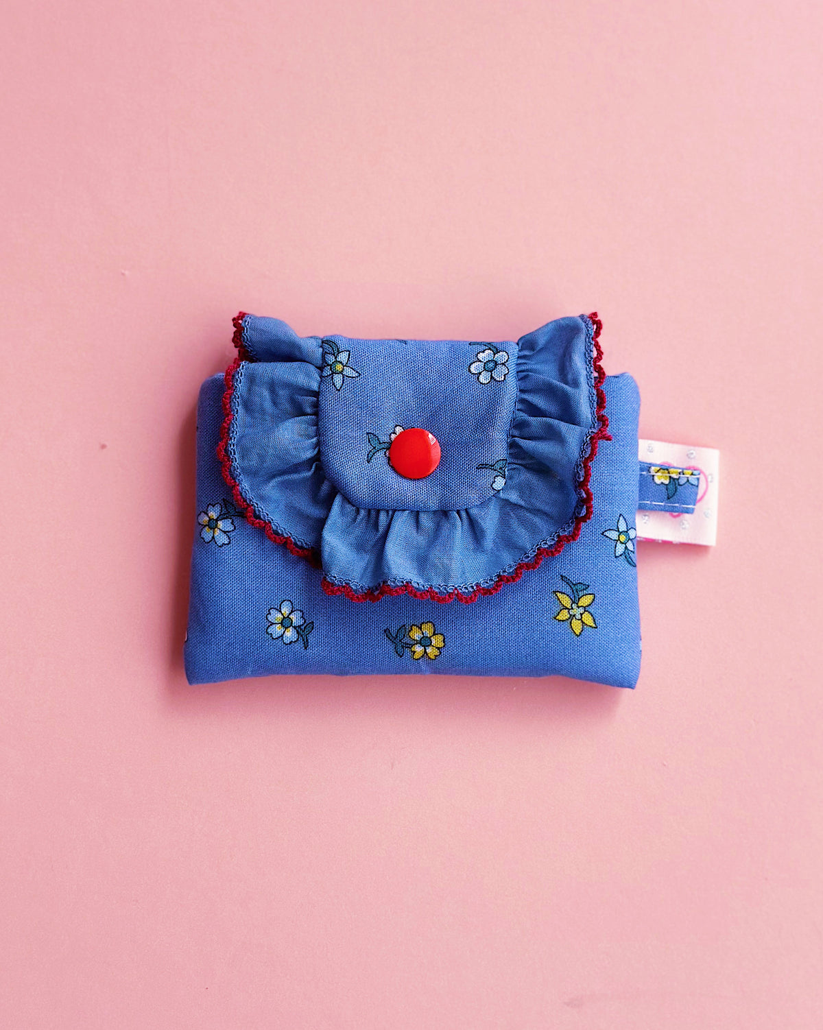 Liberty Collection | Floral Card Holder Pouch | Handmade Padded Snap pouch