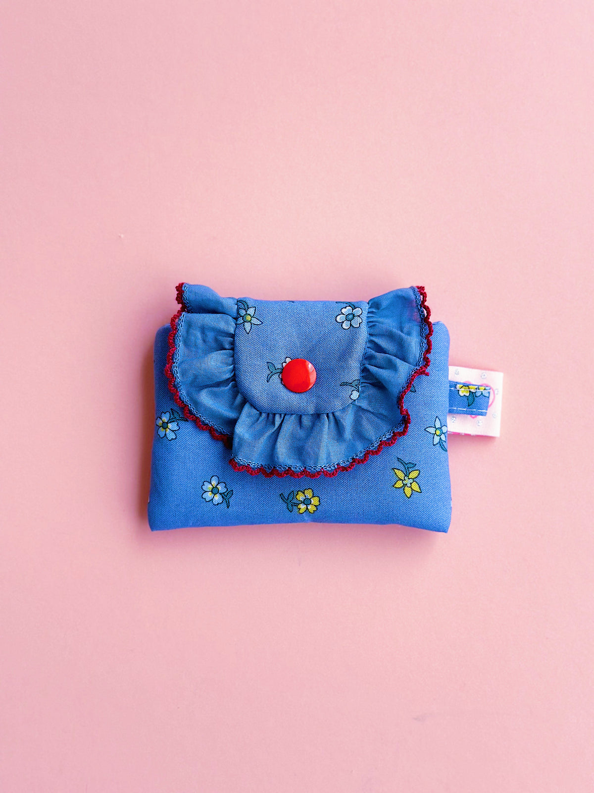 Liberty Collection | Floral Card Holder Pouch | Handmade Padded Snap pouch