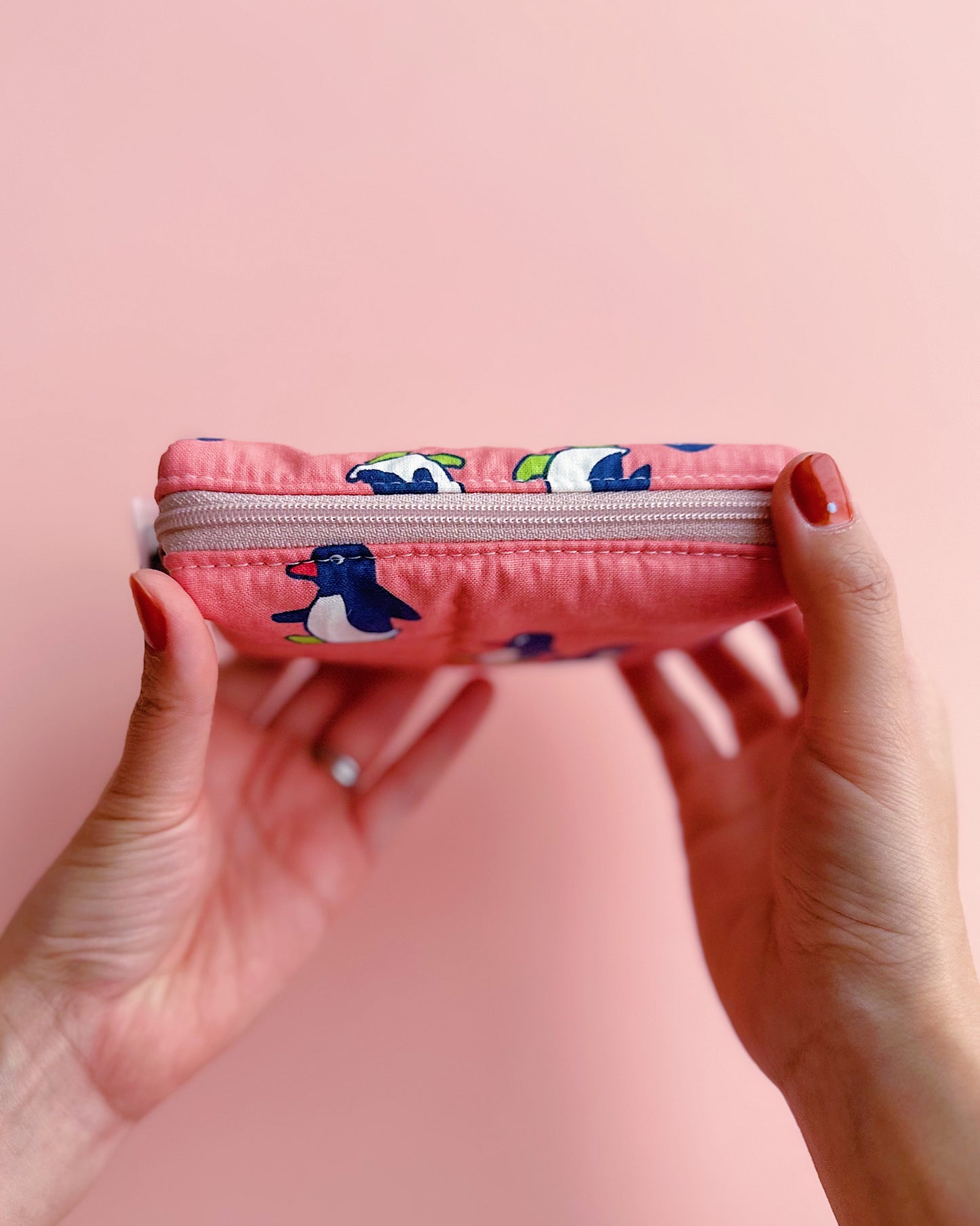 Cute Penguin Camera Pouch｜Handmade Small Pouch | Cute bag for camera