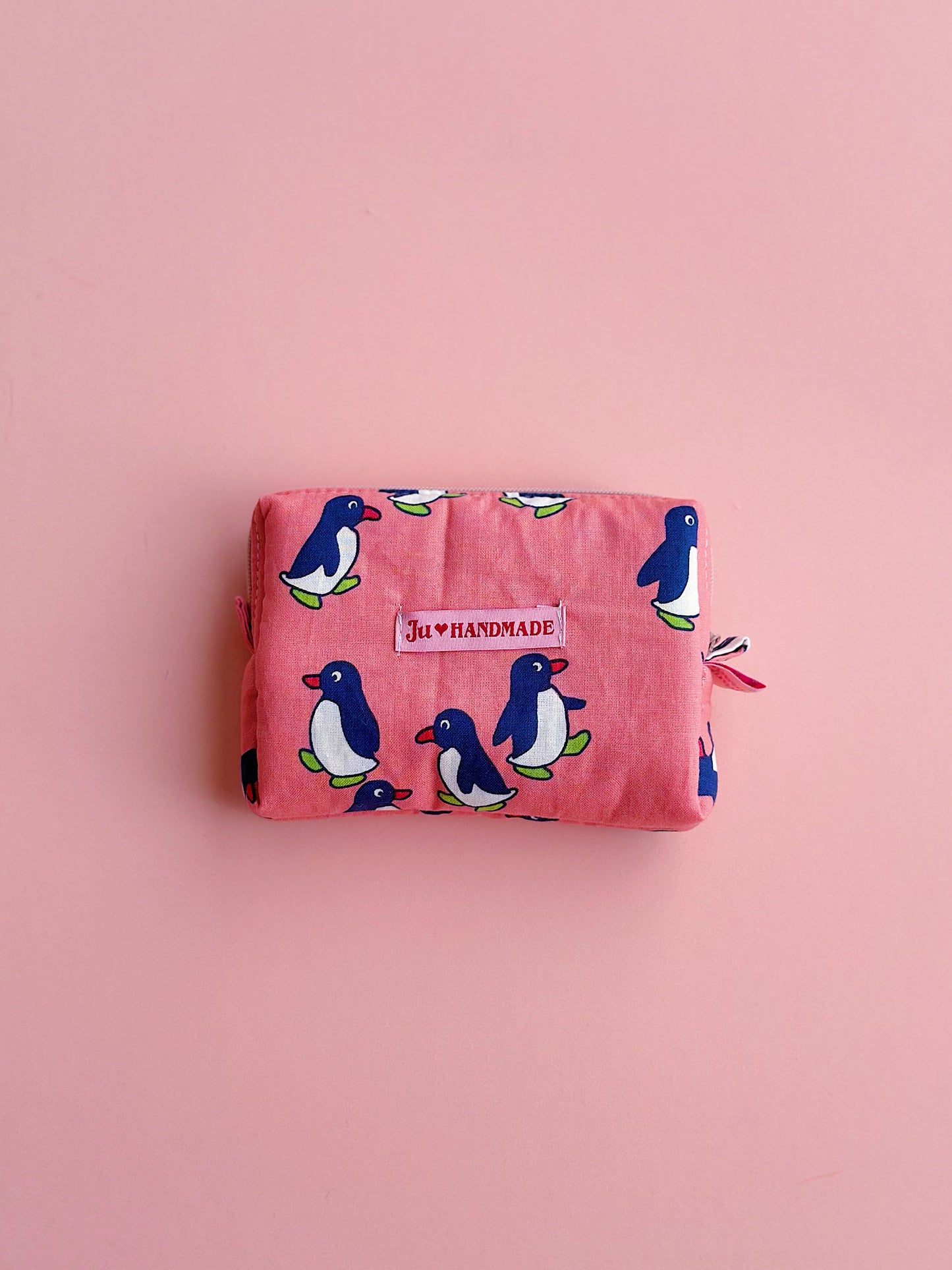 Cute Penguin Camera Pouch｜Handmade Small Pouch | Cute bag for camera