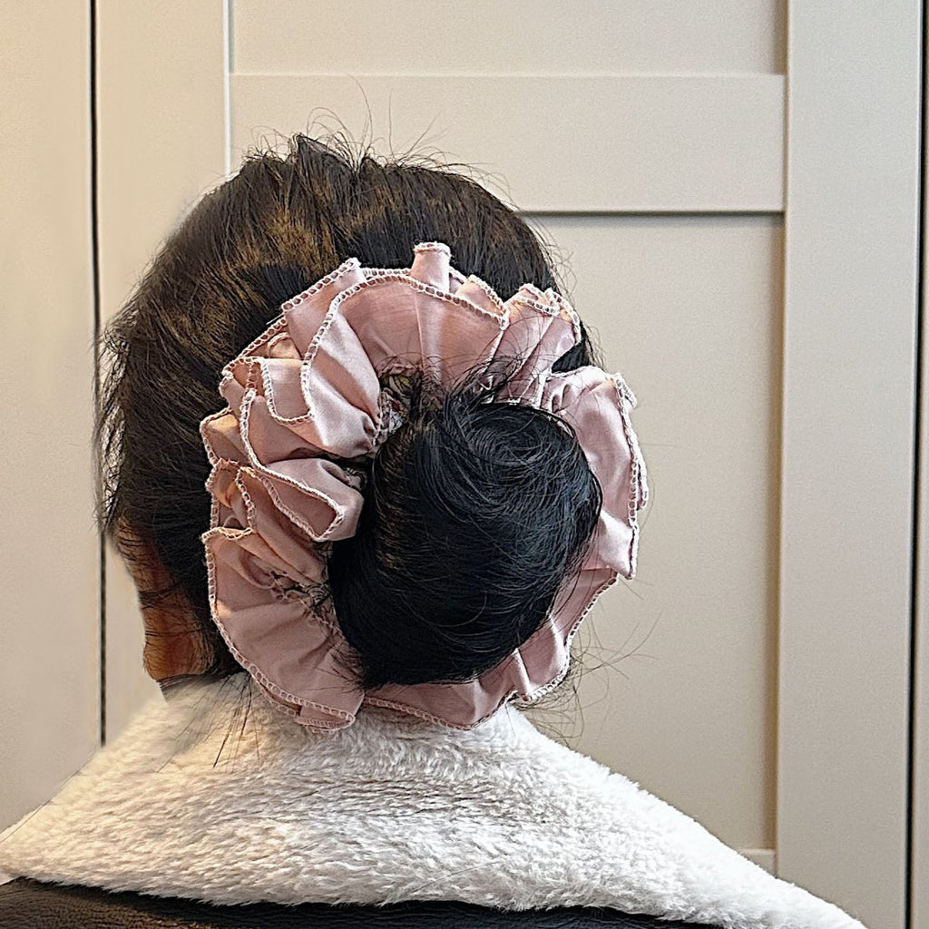 Liberty Dusty Pink Floral Jumbo Scrunchies