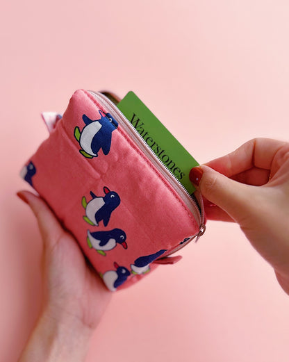 Cute Penguin Camera Pouch｜Handmade Small Pouch | Cute bag for camera