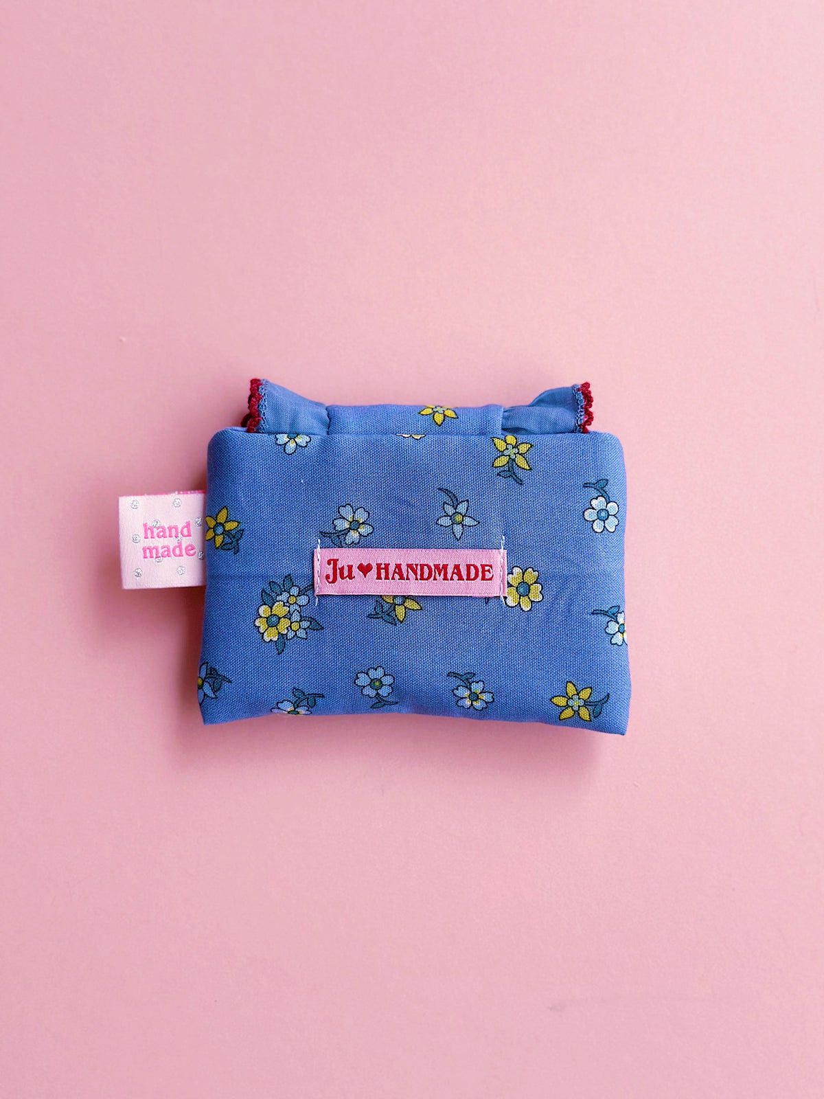 Liberty Collection | Floral Card Holder Pouch | Handmade Padded Snap pouch