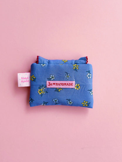 Liberty Collection | Floral Card Holder Pouch | Handmade Padded Snap pouch