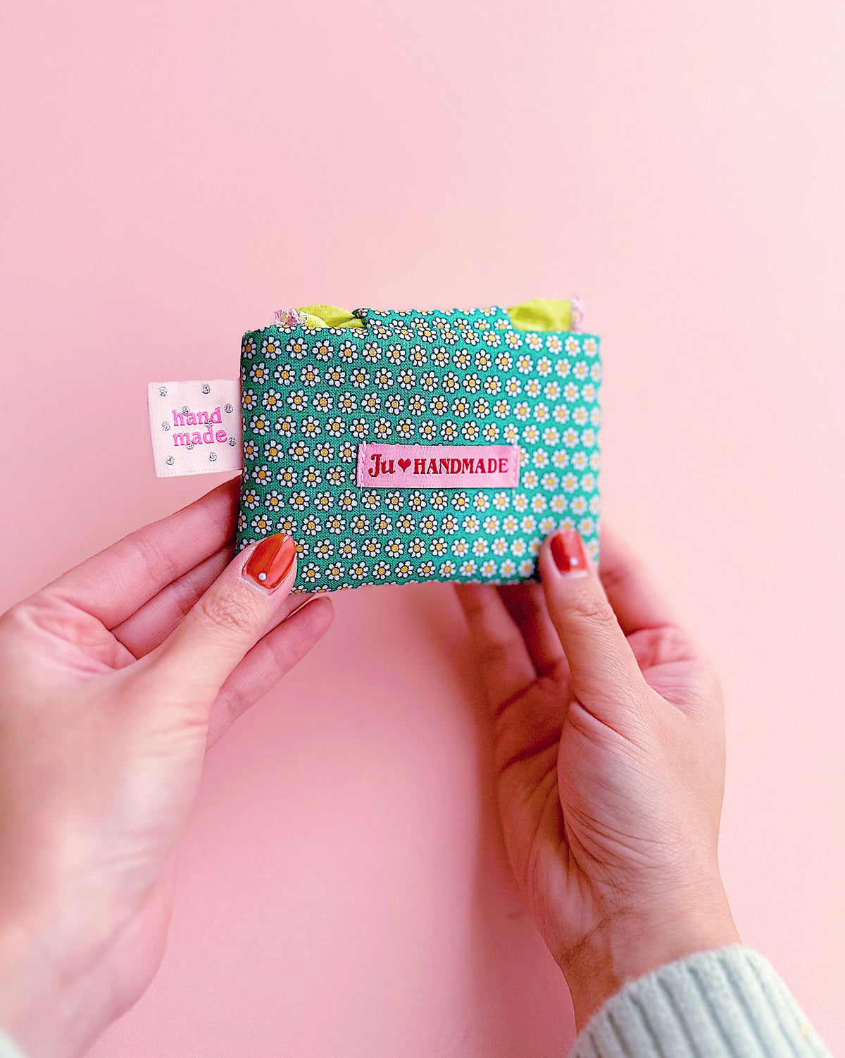 Liberty Collection | Floral Card Holder Pouch | Handmade Padded Snap pouch