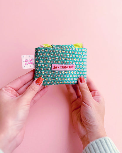 Liberty Collection | Floral Card Holder Pouch | Handmade Padded Snap pouch