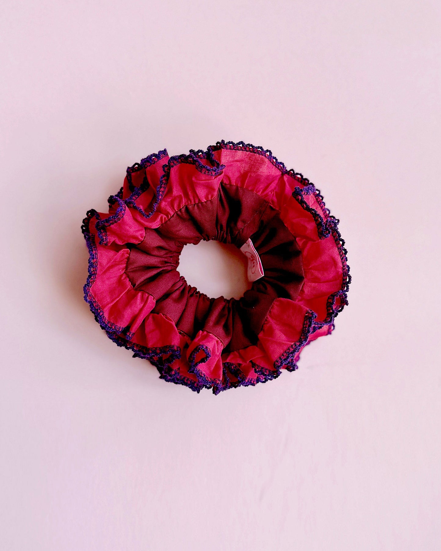 Valentine's Special : Oversized Red Ruffled Scrunchie
