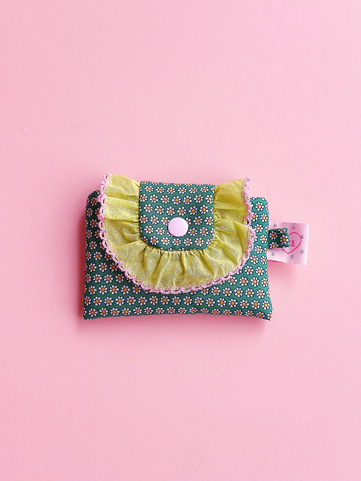 Liberty Collection | Floral Card Holder Pouch | Handmade Padded Snap pouch