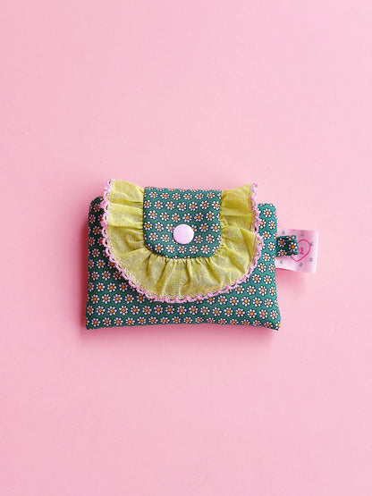 Liberty Collection | Floral Card Holder Pouch | Handmade Padded Snap pouch