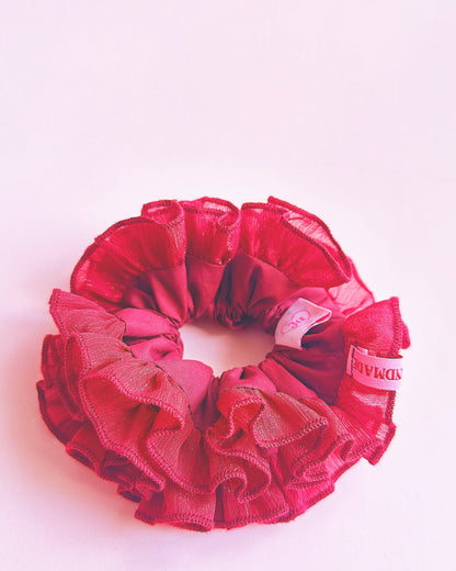Valentine's Special : Oversized Chiffon Ruffled Scrunchie