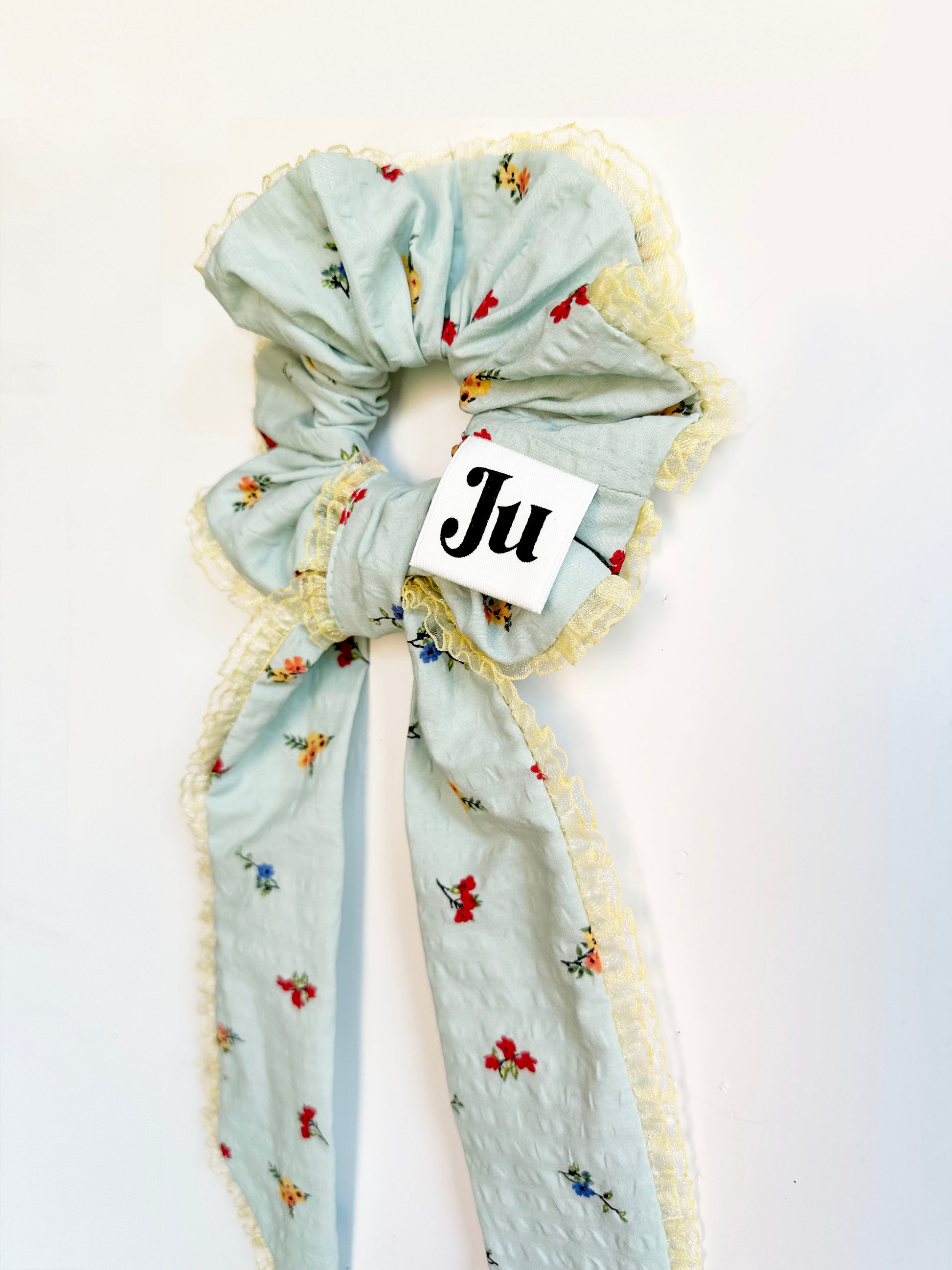 Large Scrunchies with long tail bow, 2 Way Scrunchie