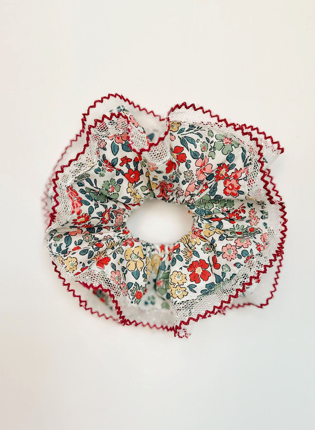 Jumbo Floral lace Scrunchies
