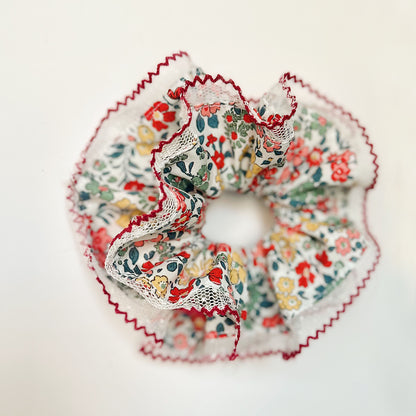 Jumbo Floral lace Scrunchies