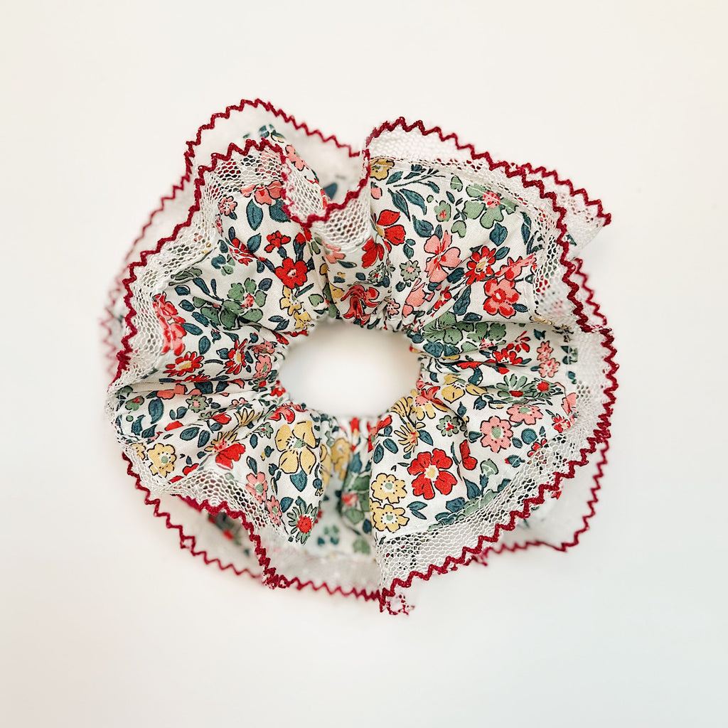 Jumbo Floral lace Scrunchies