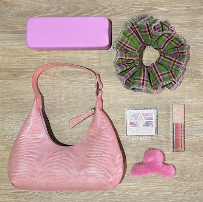 Jumbo Gingham Scrunchies, 4 layers Gingham Scrunchies, Large Frilly Scrunchies For Spring, Hair accessories Gifts for Her Holiday Scrunchies