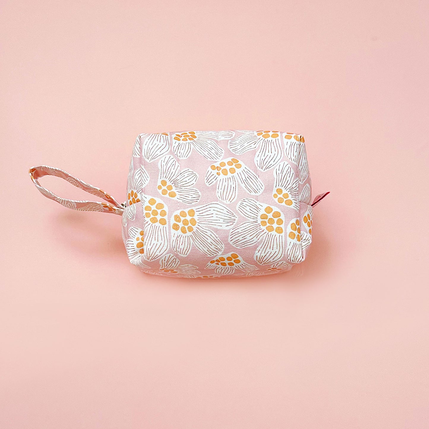 Soft Floral Zipper Pouch | Korean Cotton Fabric | YKK Zipper
